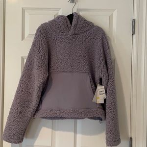 Zella. All day. Fluffy pullover with hood. NWT